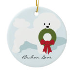 Bichon Lover Dog Ornament