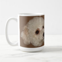 Bichon Poodle Puppy Face Coffee Mug