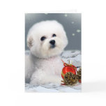 Bichon Season Greetings Greeting Card