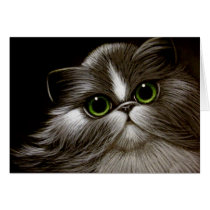 BICOLOR PERSIAN CAT ANY OCCASION Card