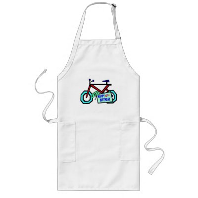 Bicycle 4th Birthday Gifts Apron by birthday_gifts