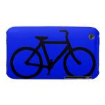 Bicycle: Black on Blue Iphone 3 Case