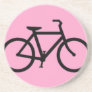 Bicycle: Black on Pink Coasters