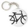 Bicycle: Black on White Key Chain