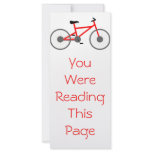 Bicycle Bookmark Template rack cards