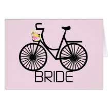 Bicycle Bride Tshirts and Gifts Card