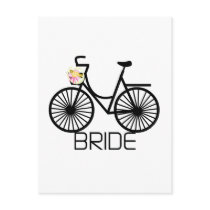 Bicycle Bride Tshirts and Gifts Post Cards