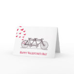 Bicycle Built for Two Valentine's Day Card