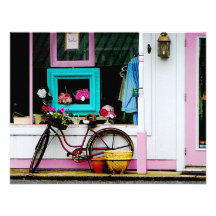 Bicycle by Antique Shop Invitation