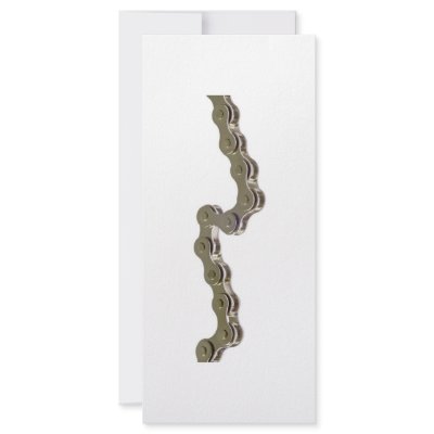 Bicycle chain customized rack card by joxxxxjo