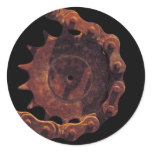 Bicycle Cycle Bicycling Cycling Chain Gear Round Sticker