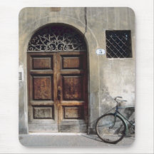 Bicycle Cycle Bicycling Cycling Italy Building Mouse Pad