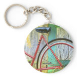 Bicycle Cycle Bicycling Cycling Old Shed Key Chain