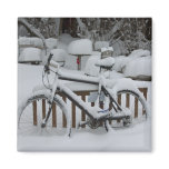 Bicycle Cycle Bicycling Cycling Waiting For Spring Magnet