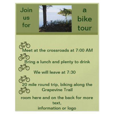 Bicycle Flyer by randysgrandma