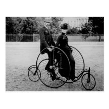 Bicycle for Two at the White House 1886 Postcards