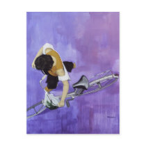 Bicycle girl post card