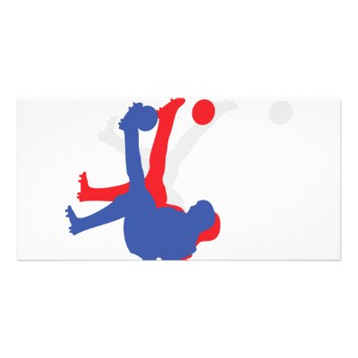 bicycle kick icon customized photo card by TomaniacLines