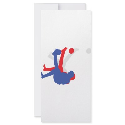 bicycle kick icon personalized rack card by TomaniacLines
