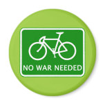 Bicycle No War Needed Products Magnet