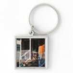 Bicycle on Porch Keychains