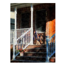 Bicycle on Porch Post Cards