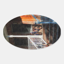 Bicycle on Porch Sticker