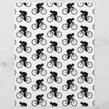 Bicycle Pattern in Black and White. Custom Flyer
