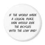 Bicycle Philosophy Refrigerator Magnet