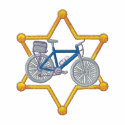 Bicycle Police embroidered shirts