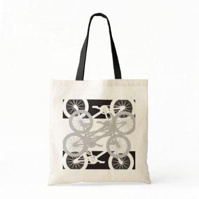 Bicycle Print Bag by oneover1