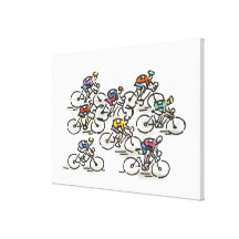 Bicycle Race Gallery Wrap Canvas