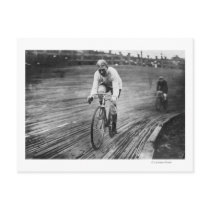 Bicycle Racer at the 6-day Washington DC Race Postcard