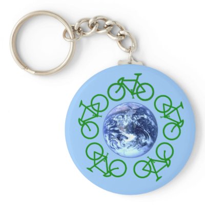 Bicycle Recycle Products Key Chains by BicycleFun