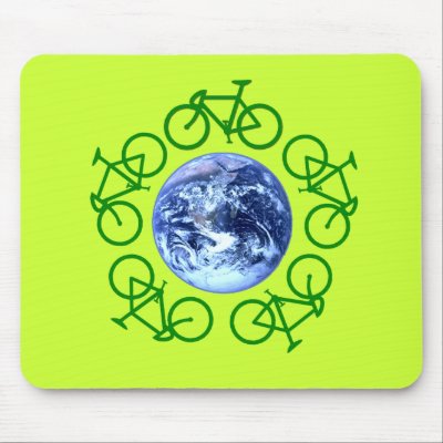 Bicycle Recycle Products Mouse Mats by BicycleFun