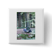 Bicycle Resting Pinback Buttons