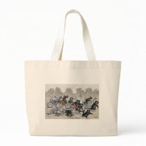 Bicycle Riding Cats Canvas Bag