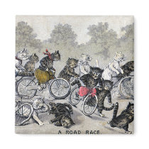 Bicycle Riding Cats Magnets