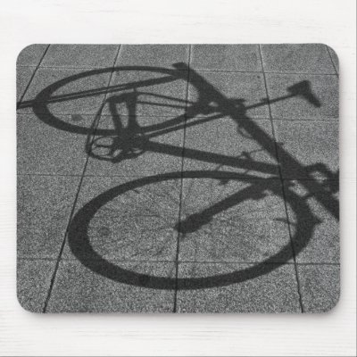 Bicycle Shadow Mousepad by miketv