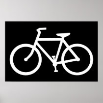 bicycle silhouette posters