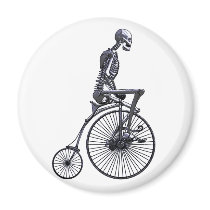 Bicycle Skeleton Fridge Magnets