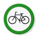 Bicycle Traffic Highway Sign Magnet