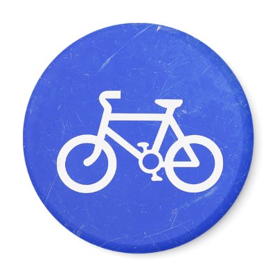 Bicycle Traffic Sign Magnet by Jamene_Clothing
