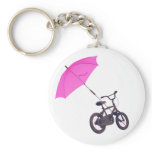 bicycle + umbrella keychain