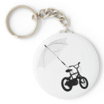 bicycle + umbrella keychains