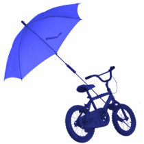 bicycle + umbrella