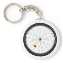 Bicycle wheel key chain