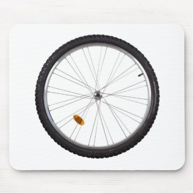 Bicycle wheel mouse pads by joxxxxjo