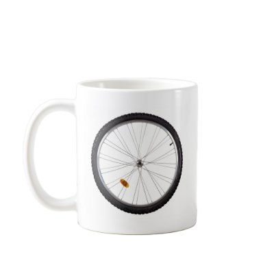 Bicycle wheel coffee mug by joxxxxjo