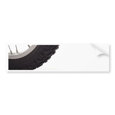 Bicycle wheel with track bumper stickers by joxxxxjo